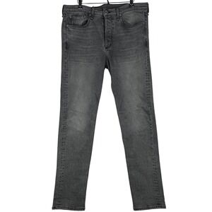 Rag & Bone Fit 2 Slim Jeans Mens 36 Greyson Grey Button Fly Denim MED19F1223I6GR